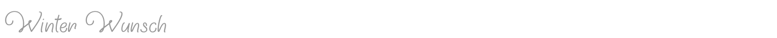 Winter Wunsch font preview